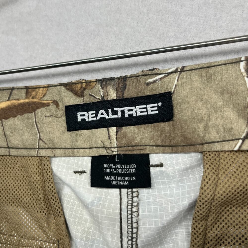 REALTREE Shorts Mens L Camo Xtra 10" Lightweight Ripstop Hunting Hiking Brown - Picture 5 of 12